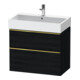 Duravit Meuble sous-lavabo D-Neo 78,4x44,2 cm, blanc brillant, 1 porte, 1 tiroir-1