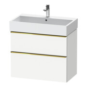 Duravit Meuble sous lavabo D-Neo 78,4x44,2 cm, blanc brillant, 1 porte, 1 tiroir