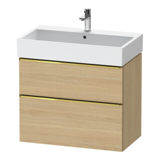 Duravit Meuble sous lavabo D-Neo 78,4x44,2 cm, blanc brillant, 1 porte, 1 tiroir