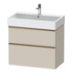 Duravit Meuble sous lavabo D-Neo 78,4x44,2 cm, blanc brillant, 1 porte, 1 tiroir-1