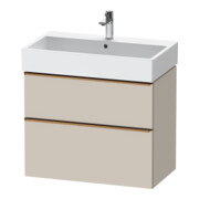 Duravit Meuble sous lavabo D-Neo 78,4x44,2 cm, blanc brillant, 1 porte, 1 tiroir
