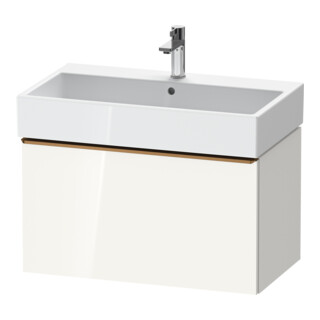 Duravit Meuble sous-lavabo D-Neo 78,4x44,2 cm, blanc brillant, 1 tiroir, suspendu
