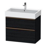 Duravit Meuble sous lavabo D-Neo 78,4x44,2 cm, blanc brillant/écru, 1 porte, 1 tiroir-1