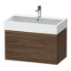 Duravit Meuble sous lavabo D-Neo 78,4x44,2 cm, blanc brillant/Nuance bois, 1 tiroir, suspendu-1