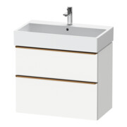 Duravit Meuble sous-lavabo D-Neo 78,4x44,2 cm, blanc/gris, 1 porte, 1 tiroir-1