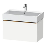 Duravit Meuble sous lavabo D-Neo 78,4x44,2 cm, blanc/gris, 1 tiroir, suspendu-1