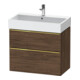Duravit Meuble sous-lavabo D-Neo 78,4x44,2 cm, blanc poli, 1 porte, 1 tiroir-1