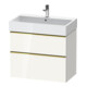 Duravit Meuble sous-lavabo D-Neo 78,4x44,2 cm, blanc poli, 1 porte, 1 tiroir-1