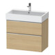 Duravit Meuble sous lavabo D-Neo 78,4x44,2 cm, ch/Ei N, 1 tiroir, 1 coulissant-1