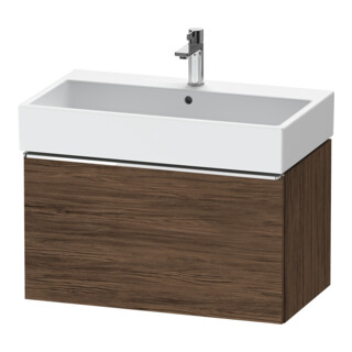 Duravit Meuble sous lavabo D-Neo 78,4x44,2 cm, ch/nb foncé, 1 tiroir, suspendu