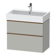 Duravit Meuble sous-lavabo D-Neo 78,4x44,2 cm, chêne brossé/gris, 1 porte, 1 tiroir