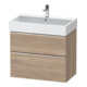 Duravit Meuble sous-lavabo D-Neo 78,4x44,2 cm, chêne/églantier, 1 porte, 1 tiroir-1