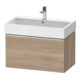 Duravit Meuble sous lavabo D-Neo 78,4x44,2 cm, chêne/oeuf marbré, 1 tiroir, suspendu-1