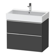 Duravit Meuble sous-lavabo D-Neo 78,4x44,2 cm, chr/gris m, 1 porte, 1 tiroir-1