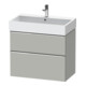 Duravit Meuble sous-lavabo D-Neo 78,4x44,2 cm, chrome/mat, 1 porte, 1 tiroir-1
