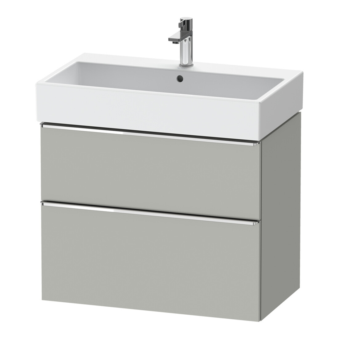 Duravit Meuble sous-lavabo D-Neo 78,4x44,2 cm, chrome/mat, 1 porte, 1 tiroir