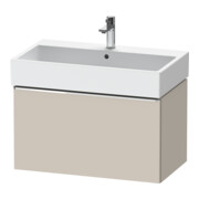 Duravit Meuble sous lavabo D-Neo 78,4x44,2 cm, chrome/taupe mat, 1 tiroir, suspendu-1
