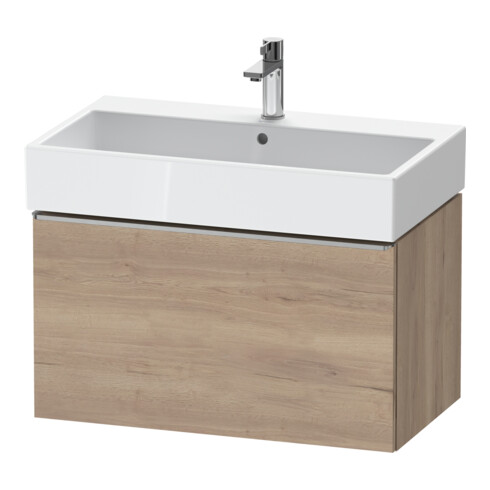 Duravit Meuble sous-lavabo D-Neo 78,4x44,2 cm, ES blanc/ébène, 1 tiroir, suspendu