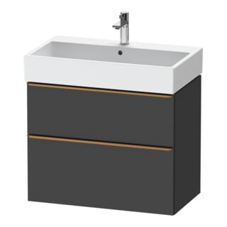 Duravit Meuble sous-lavabo D-Neo 78,4x44,2 cm, gris, 1 porte, 1 tiroir