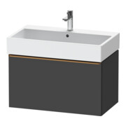 Duravit Meuble sous-lavabo D-Neo 78,4x44,2 cm, gris mat, 1 tiroir, suspendu-1