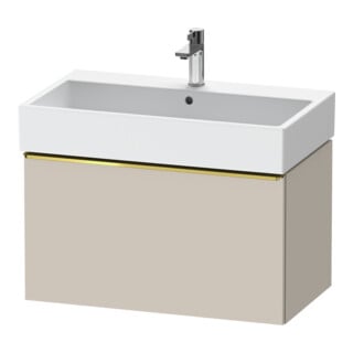 Duravit Meuble sous-lavabo D-Neo 78,4x44,2 cm, gris perle/Taupe m, 1 tiroir, suspendu