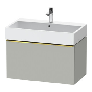 Duravit Meuble sous-lavabo D-Neo 78,4x44,2 cm, gris poli/mat, 1 tiroir, suspendu