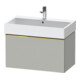 Duravit Meuble sous-lavabo D-Neo 78,4x44,2 cm, gris poli/mat, 1 tiroir, suspendu-1