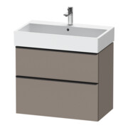 Duravit Meuble sous lavabo D-Neo 78,4x44,2 cm, noir/Bas m, 1 porte, 1 tiroir