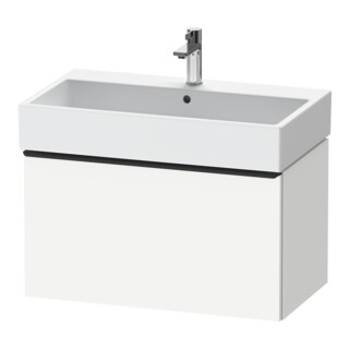 Duravit Meuble sous-lavabo D-Neo 78,4x44,2 cm, noir/blanc, 1 tiroir, suspendu