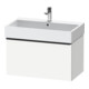 Duravit Meuble sous-lavabo D-Neo 78,4x44,2 cm, noir/blanc, 1 tiroir, suspendu-1