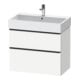 Duravit Meuble sous lavabo D-Neo 78,4x44,2 cm, noir/blanc mat, 1 tiroir, 1 coulissant-1