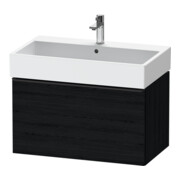 Duravit Meuble sous-lavabo D-Neo 78,4x44,2 cm, noir/blanc œuf, 1 tiroir, suspendu
