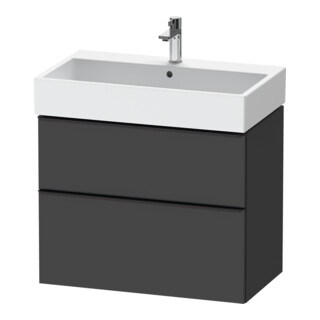 Duravit Meuble sous-lavabo D-Neo 78,4x44,2 cm, noir/griffes, 1 porte, 1 tiroir