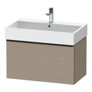 Duravit Meuble sous lavabo D-Neo 78,4x44,2 cm, noir/lin, 1 tiroir, suspendu