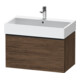 Duravit Meuble sous lavabo D-Neo 78,4x44,2 cm, noir/noisette, 1 tiroir, suspendu-1