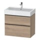Duravit Meuble sous lavabo D-Neo 78,4x44,2 cm, noir/œuf, 1 porte, 1 tiroir-1