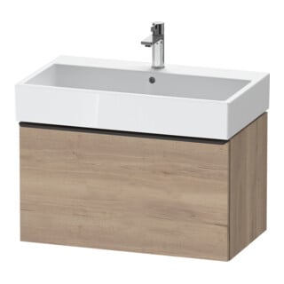 Duravit Meuble sous-lavabo D-Neo 78,4x44,2 cm, noir/oeuf marbré, 1 tiroir, suspendu