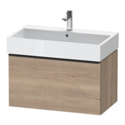 Duravit Meuble sous-lavabo D-Neo 78,4x44,2 cm, noir/oeuf marbré, 1 tiroir, suspendu-1