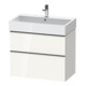 Duravit Meuble sous-lavabo D-Neo 78,4x44,2cm, blanc brillant, 1 porte, 1 tiroir-1