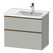 Duravit Meuble sous lavabo D-Neo 78,4x45,2 cm, 1 porte, B D, blanc/gris mat