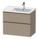 Duravit Meuble sous-lavabo D-Neo 78,4x45,2 cm, 1 porte, B R, blanc lin-1