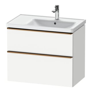 Duravit Meuble sous lavabo D-Neo 78,4x45,2 cm, 1 porte, B R, bronze mat/blanc