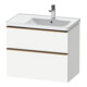 Duravit Meuble sous lavabo D-Neo 78,4x45,2 cm, 1 porte, B R, bronze mat/blanc-1