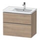 Duravit Meuble sous-lavabo D-Neo 78,4x45,2 cm, 1 porte, B R, ES geb/Ei ma-1