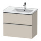 Duravit Meuble sous-lavabo D-Neo 78,4x45,2 cm, 1 porte, B R, ES geb/Ta ma-1
