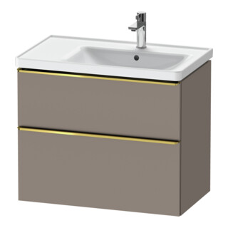 Duravit Meuble sous-lavabo D-Neo 78,4x45,2 cm, 1 porte, B R, gris poli/Bas ma