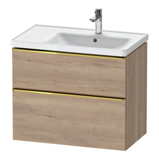 Duravit Meuble sous-lavabo D-Neo 78,4x45,2 cm, 1 porte, B R, gris poli/marbre œuf