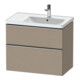 Duravit Meuble sous-lavabo D-Neo 78,4x45,2 cm, 1 porte, Droit, ES lin-1