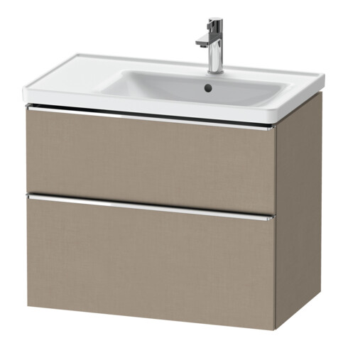 Duravit Meuble sous-lavabo D-Neo 78,4x45,2 cm, 1 porte, droite, chrome/lin