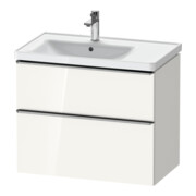 Duravit Meuble sous lavabo D-Neo 78,4x45,2 cm, 1 porte, G, blanc brillant